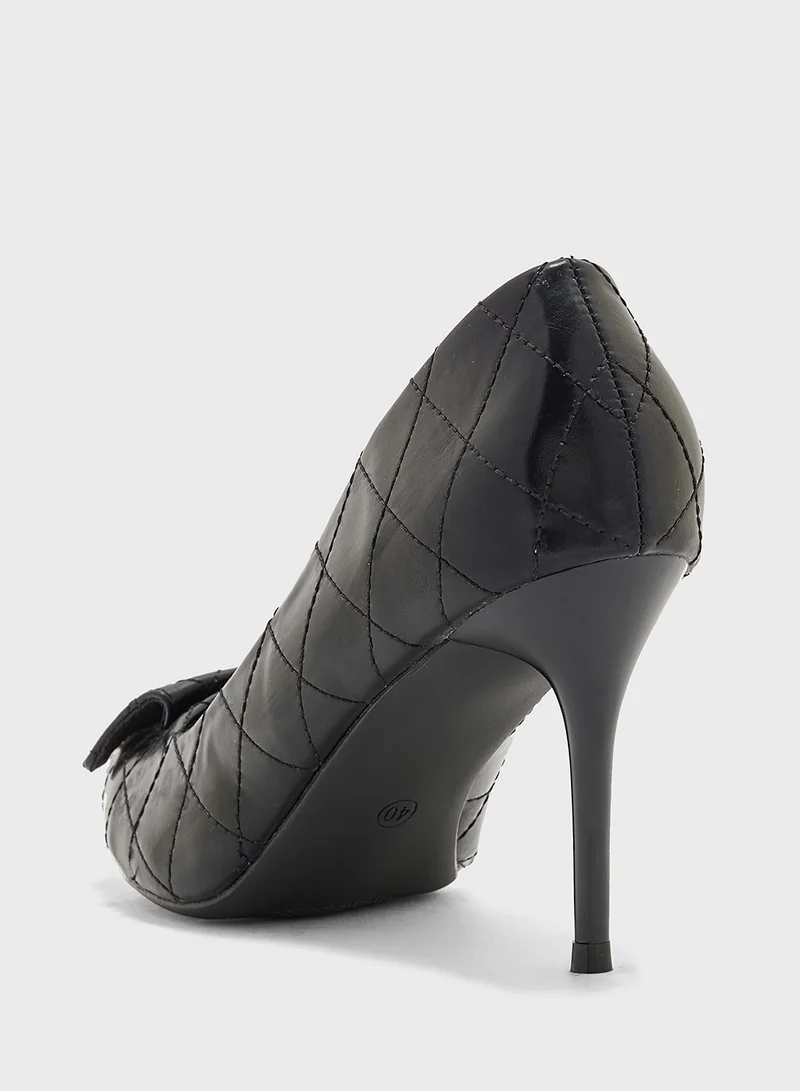 ELLA Weave Detail Pointy Pump