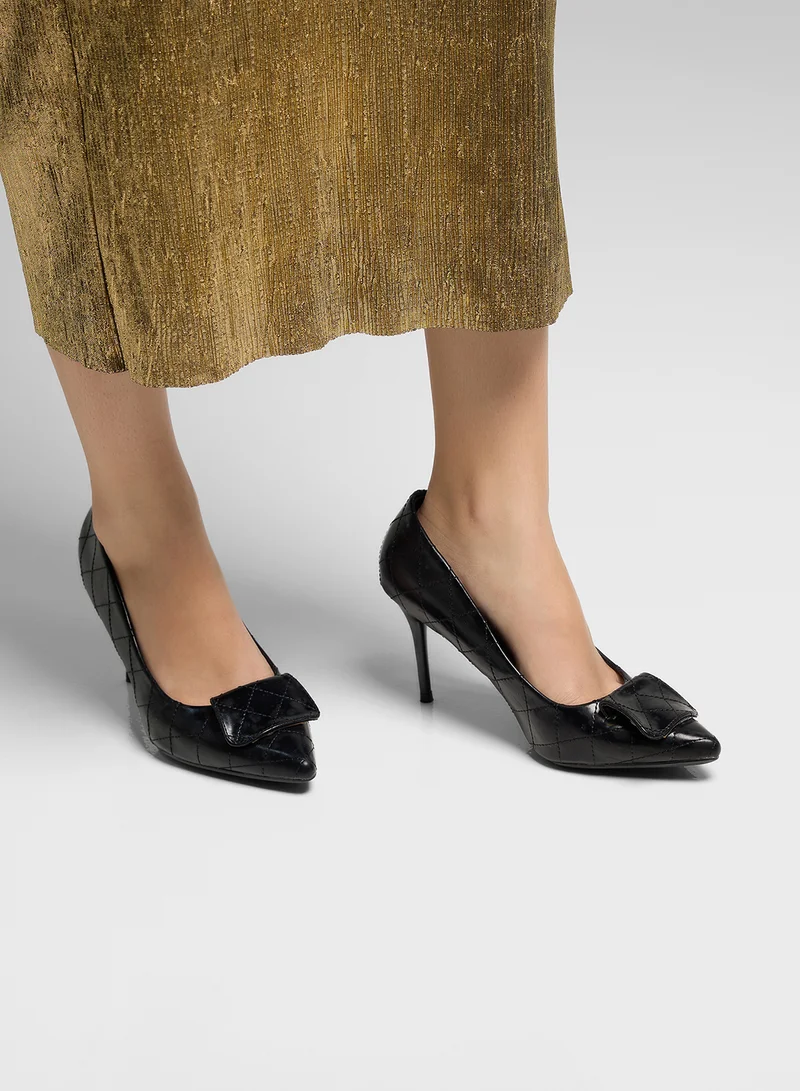 ELLA Weave Detail Pointy Pump