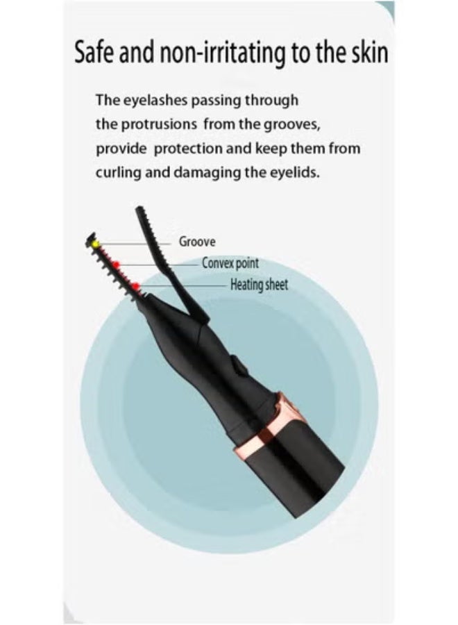 Generic Electric Eyelash Curler Heated Eyelash Curler USB Rechargeable  - Image 3