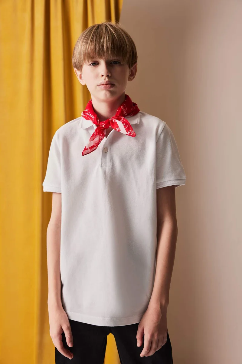 DeFacto Boy Regular Fit Polo Collar Pique Polo T-Shirt