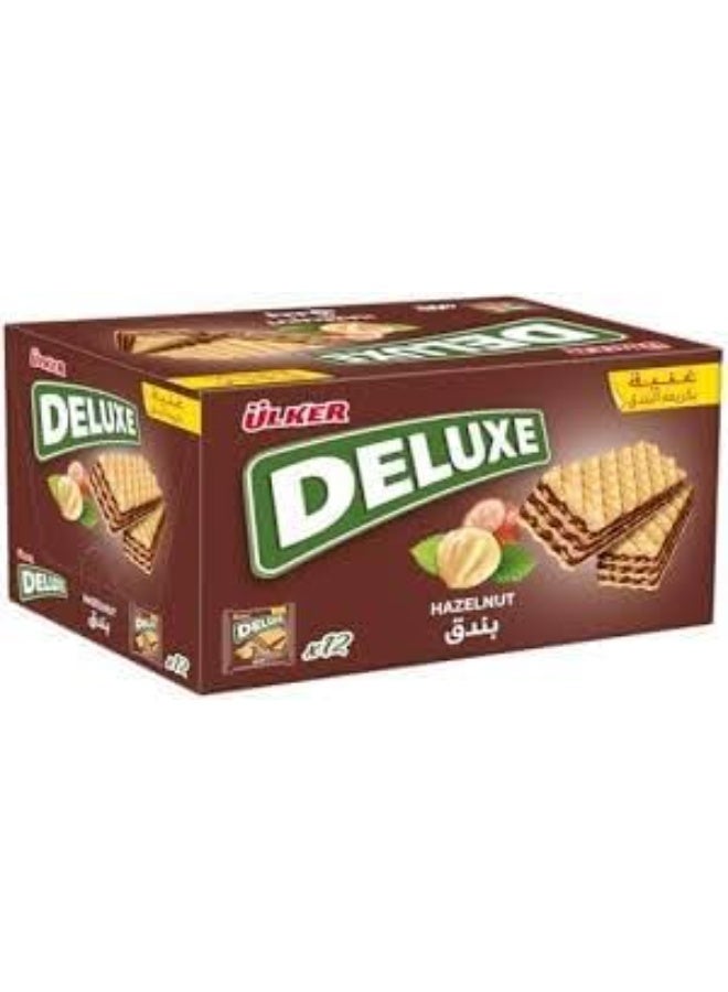 Ulker Deluxe Hazelnut Wafer – Pack of 3 | Crispy Wafer Layers Filled with Rich Hazelnut Cream | Premium Sweet Snack - Image 2