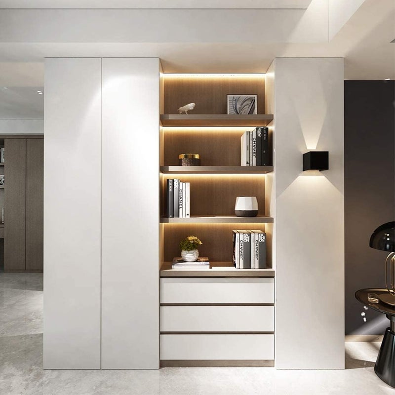 WISDOM Wall Stickers Pure White Vinyl Wallpaper Renovation Furniture Decorative Film Waterproof Stickers for Kitchen Backsplash Home Decor Rolls (1 Feet x 12 Feet, White Matte) - Image 4