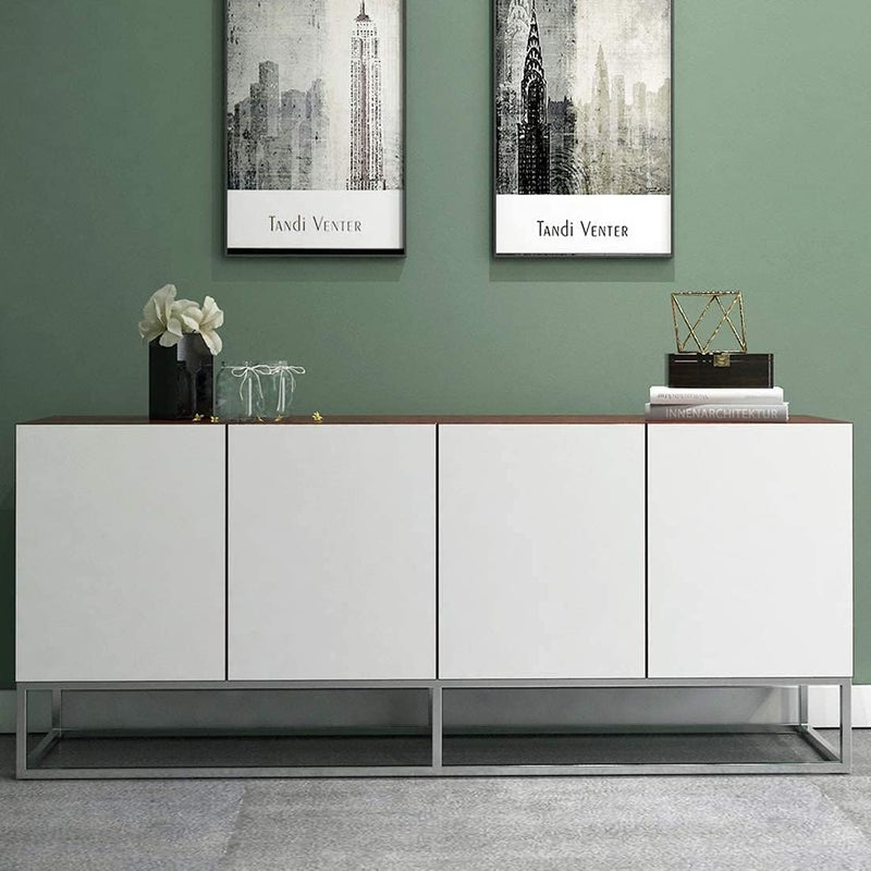 WISDOM Wall Stickers Pure White Vinyl Wallpaper Renovation Furniture Decorative Film Waterproof Stickers for Kitchen Backsplash Home Decor Rolls (1 Feet x 12 Feet, White Matte) - Image 2