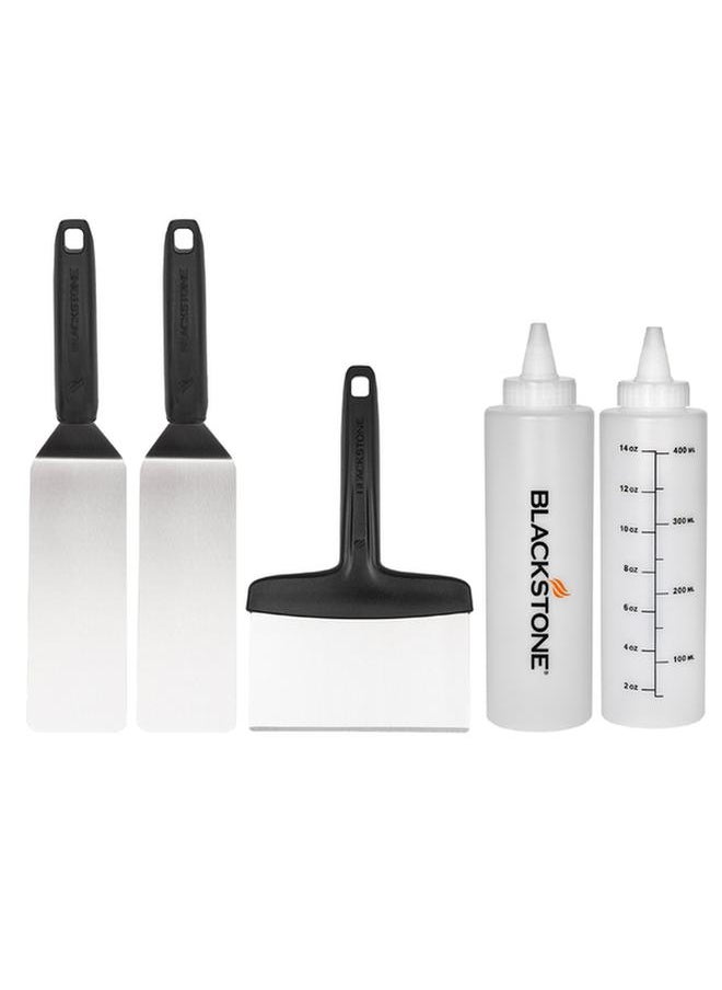5-Piece Professional Griddle Essential Tool Kit Multicolor 5230