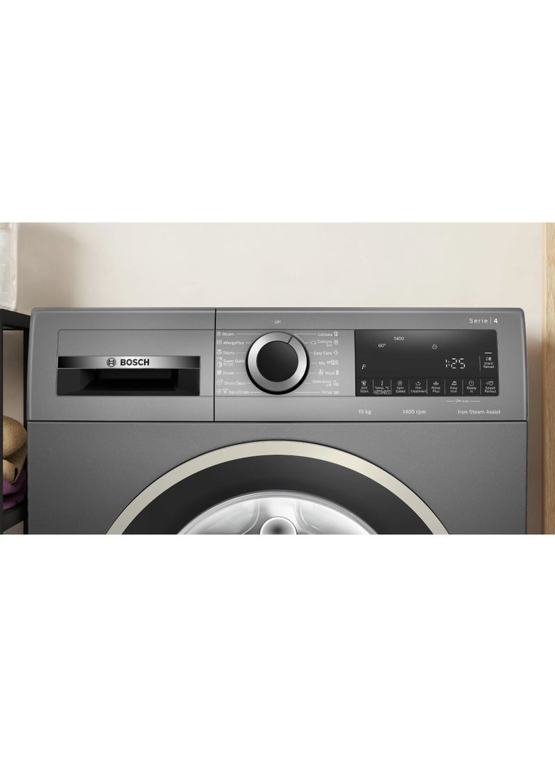 BOSCH Front Load Washing Machine - Series 6 - 10 Kg - 1400 Rpm - Eco Silence Drive Motor - Delay Start - Wi-Fi - 10 kg WGK254ZREG grey - Image 2