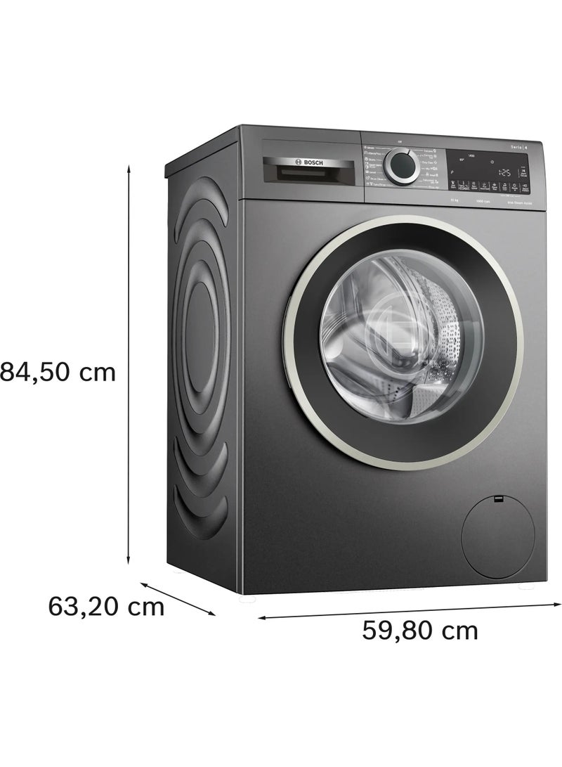 BOSCH Front Load Washing Machine - Series 6 - 10 Kg - 1400 Rpm - Eco Silence Drive Motor - Delay Start - Wi-Fi - 10 kg WGK254ZREG grey - Image 5