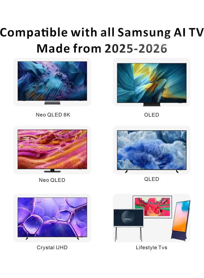 Cococ Replacement  AI Solar Smart Remote for Samsung TV Remote 2025 with AI, Solarcell, Rechargeable, Voice Control, Bluetooth, for Samsung Remote Control for Smart TV - Image 2