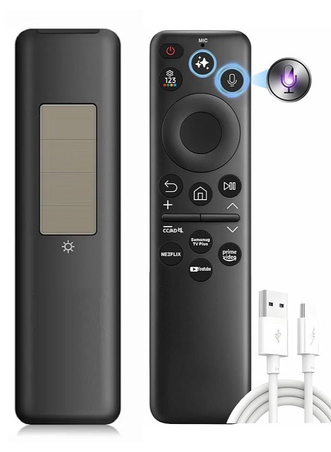 Cococ Replacement  AI Solar Smart Remote for Samsung TV Remote 2025 with AI, Solarcell, Rechargeable, Voice Control, Bluetooth, for Samsung Remote Control for Smart TV - Image 1