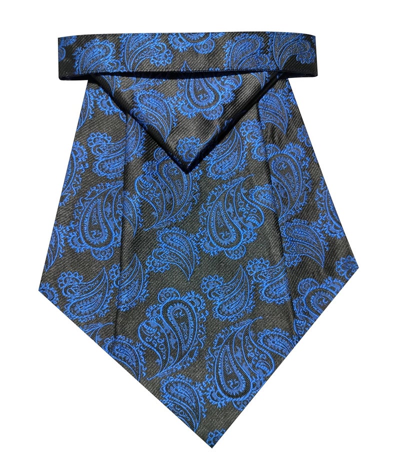 Riyasat -Cravat Ties for Men Paisley Cravat for Men Wedding Jacquard Woven Men,s Cravat Tie With Pocket Square - Image 1