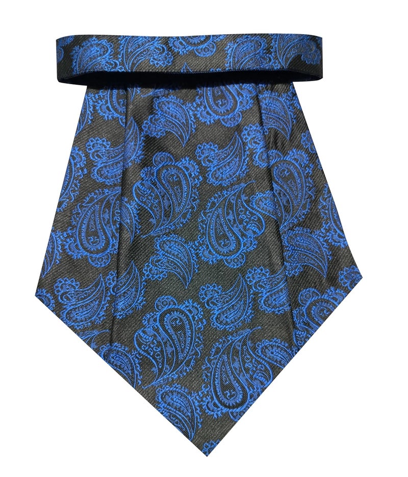 Riyasat -Cravat Ties for Men Paisley Cravat for Men Wedding Jacquard Woven Men,s Cravat Tie With Pocket Square - Image 2