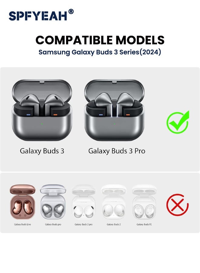 Samsung Galaxy Buds 3 / Buds 3 Pro Case Cover with Keychain, Soft Silicone Game Player Design with 3D on, Rugged Shockproof Classic Game Case with Cleaner Kit for Samsung Galaxy Buds 3  3 Pro (2024) - Image 2