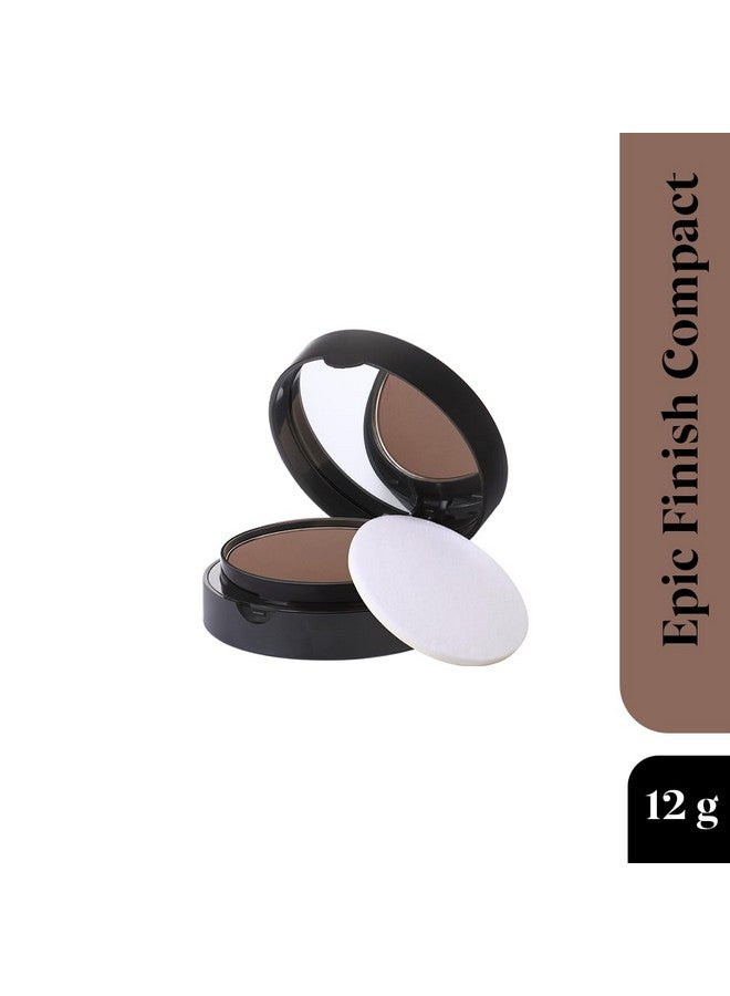 DAZLLER Epic Finish Compact Powder, Natural Matte, Buildable, Oil Control, With Vitamin E, For All Skin Types (Contour) - Image 2