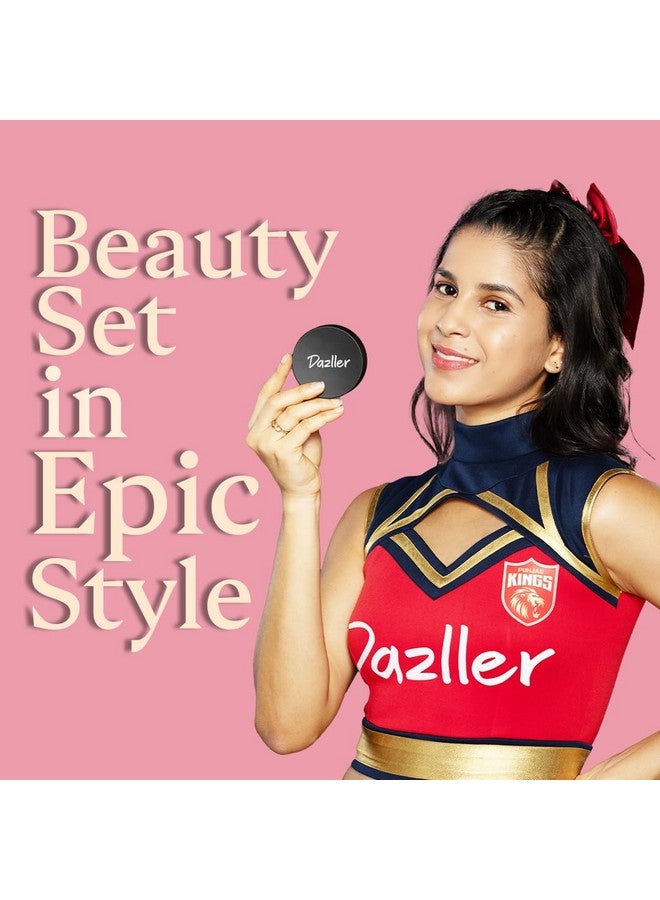 DAZLLER Epic Finish Compact Powder, Natural Matte, Buildable, Oil Control, With Vitamin E, For All Skin Types (Contour) - Image 4