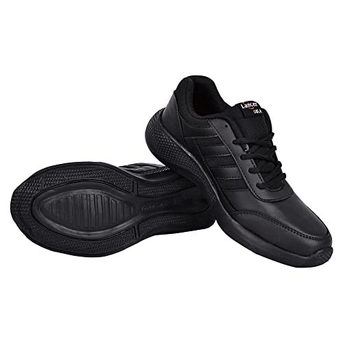 Lancer Kids Gola-L-PREMBLK Black Premium School Shoes - Image 3