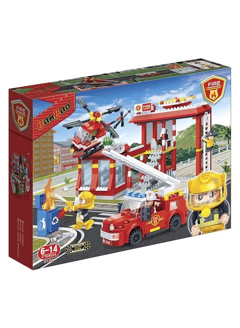 Banbao – Fire Garage Vehicles 505 Pieces – 7102 - Image 1