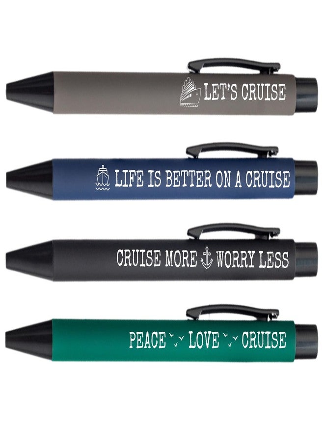 InnoBeta Cruise Gifts for Women, Men, Ballpoint Pens Gifts for Cruise Lovers, Birthdays, Christmas, Set of 4 - Image 1