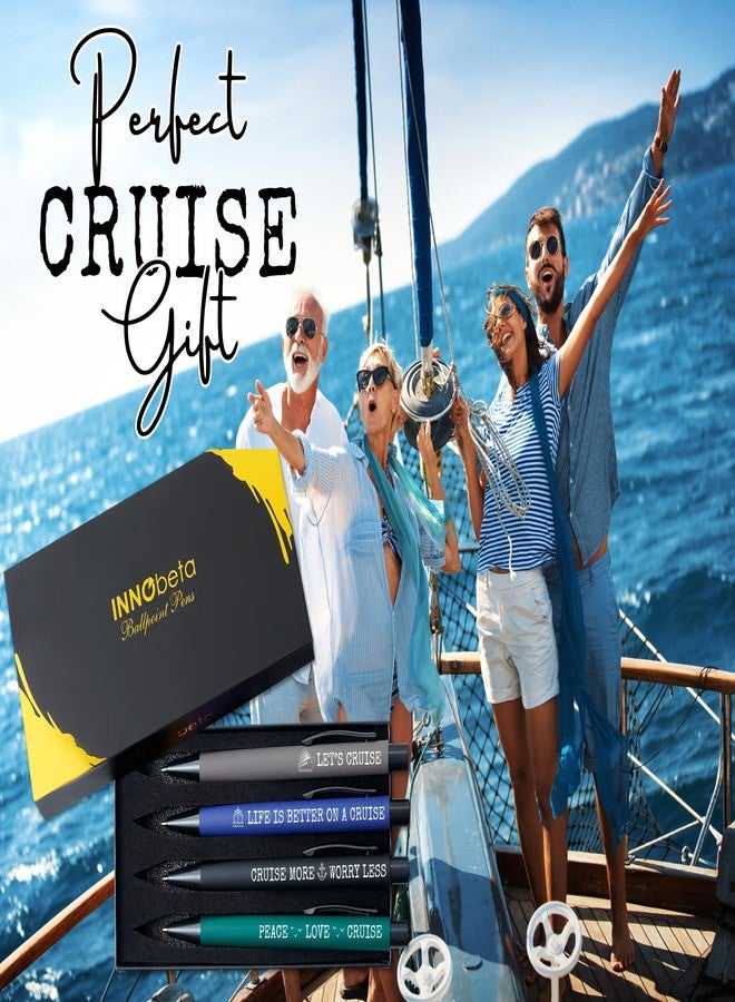 InnoBeta Cruise Gifts for Women, Men, Ballpoint Pens Gifts for Cruise Lovers, Birthdays, Christmas, Set of 4 - Image 3