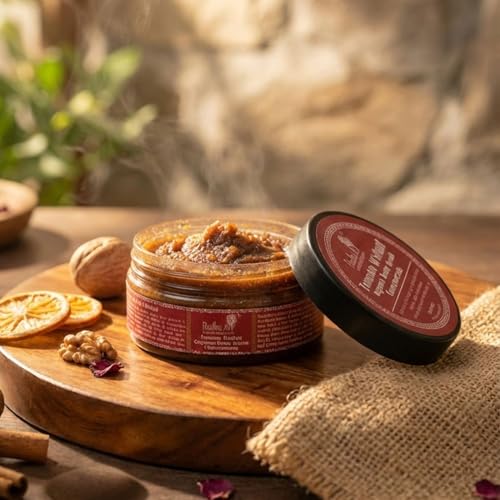 Rustic Art Tomato Walnut Body Scrub Concentrate | Foaming Exfoliant with Walnut Shell & Fruit Extracts | Sulphate and Paraben Free | Smooth, Radiant Skin | 100 g - Image 2