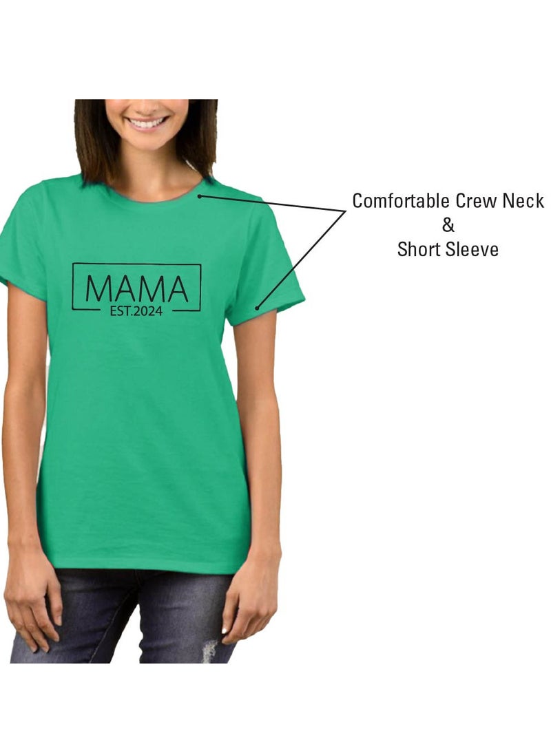 PRINTSHOP4ME Mother’s Day Mama Printed T-Shirt - T-Shirt Gift from Kid’s Daughter Son - Best Mother's Day Tshirt - Great Gift for Moms - Gift for Mother's Day - Image 5