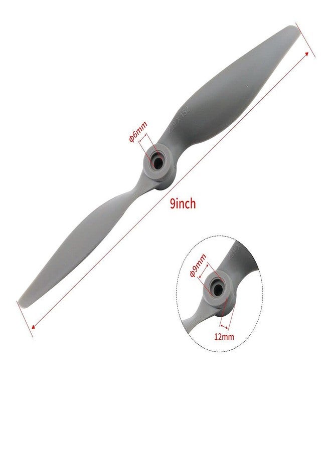 SoloGood 8PCS CCW Gemfan APC Nylon Propeller 9060 Prop for RC Airplane with Adapter Rings - Image 3