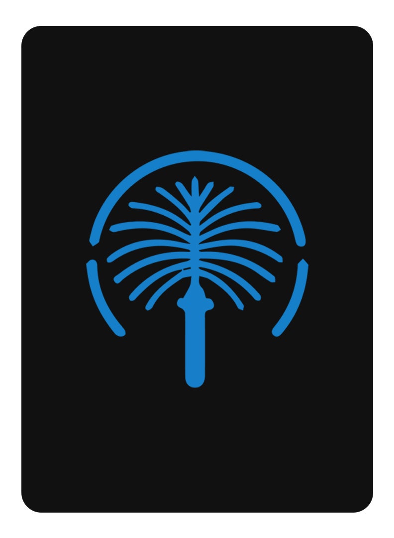 Theodor Protective Flip Case For Samsung Galaxy Tab S6 With Trifold Stand Auto Wake Sleep Shockproof Cover Palm Jumeriah Blue - Image 1