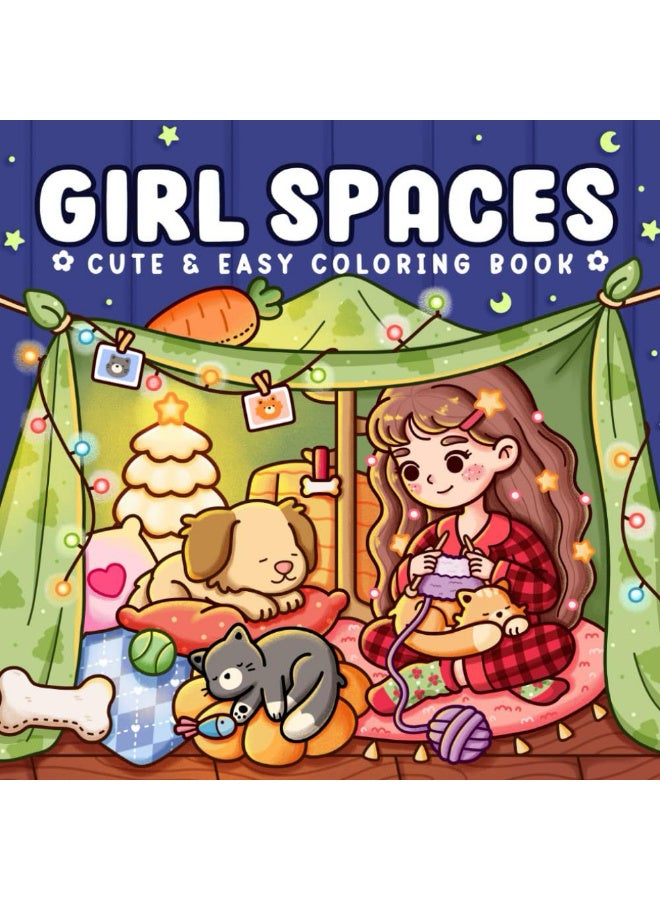 Bincoo Cute & Comfy Coloring Book Set - Girl Spaces, Cozy Times - Thick Paper, Single-Page Design, Stress Relief for Adults & Kids - Perfect Creative Gift for Artists & Families (2 Books, 40 Pages Each) - Image 2