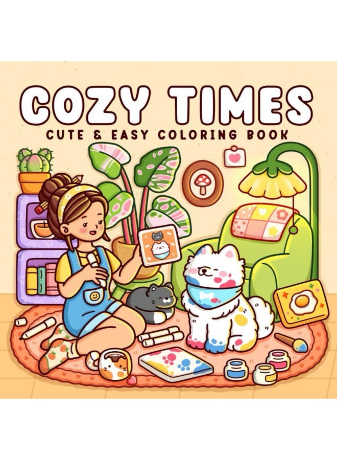 Bincoo Cute & Comfy Coloring Book Set - Girl Spaces, Cozy Times - Thick Paper, Single-Page Design, Stress Relief for Adults & Kids - Perfect Creative Gift for Artists & Families (2 Books, 40 Pages Each) - Image 3