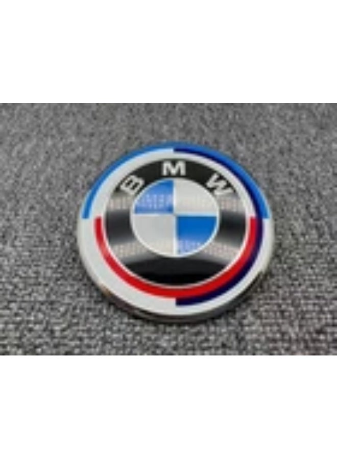 بي إم دبليو 7 قطع من شعار الذكرى الخمسين لسيارة BMW، مقاس 82 مم و74 مم، أمامي وخلفي - Image 3