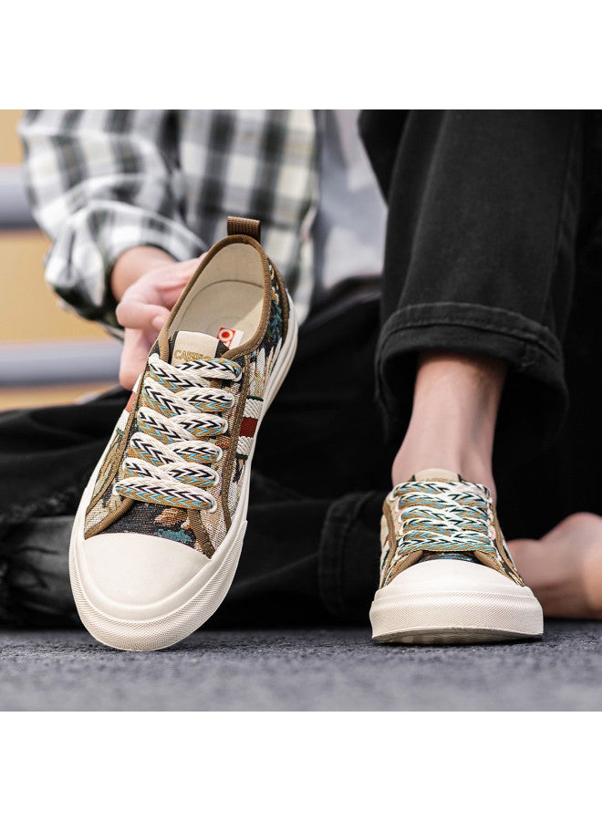 CARTELO Bestseller【woven Fabric】men's Versatile Canvas Shoes, Casual Sneakers, Trendy Skate Shoes, Men's Footwear - Image 5
