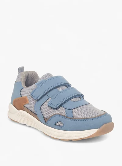 JUNIORS Boys Textured Sneakers With Hook And Loop Closure