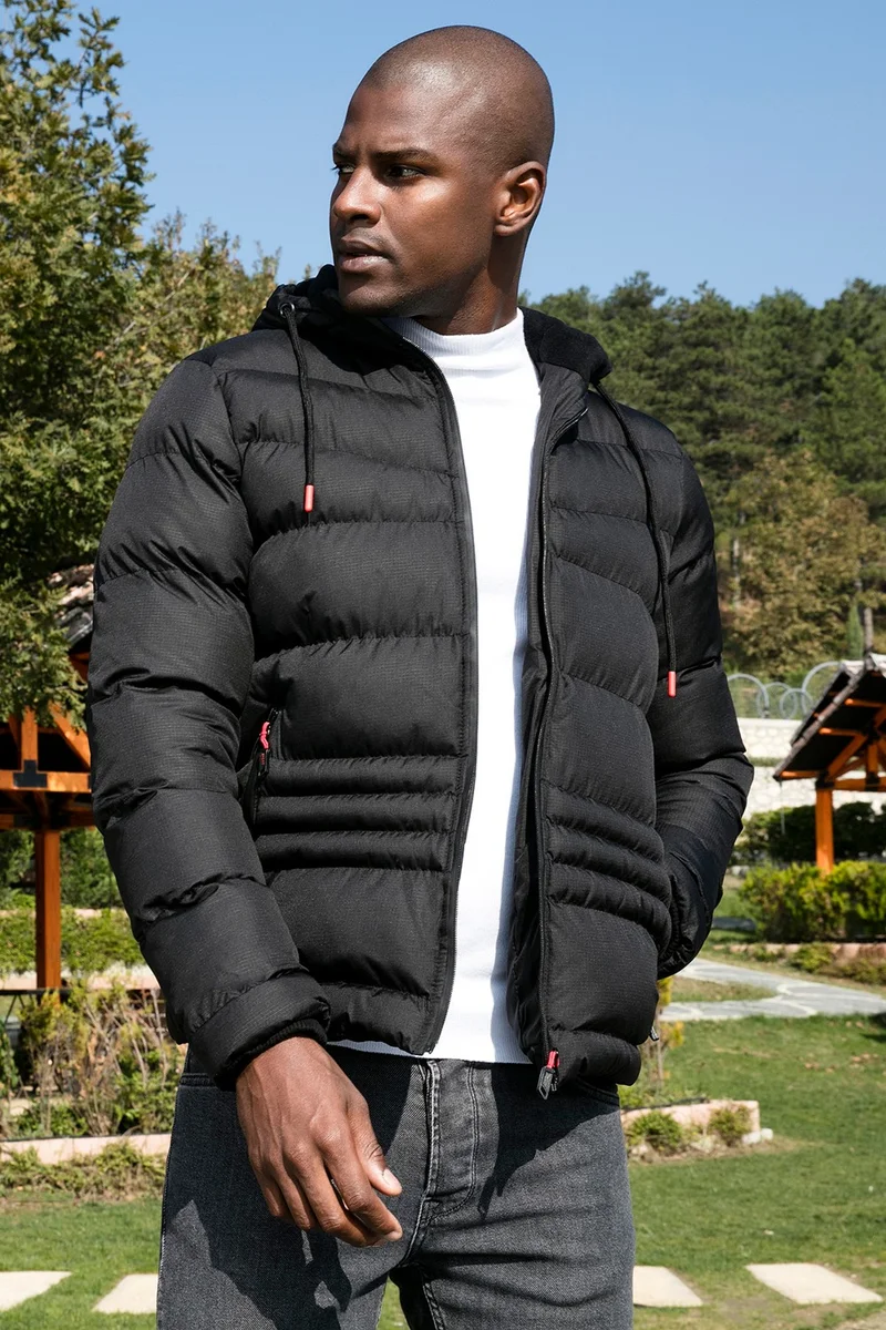 Buratti Hooded Zipper Pocket Slim Fit Coat Men's Coat 649000110