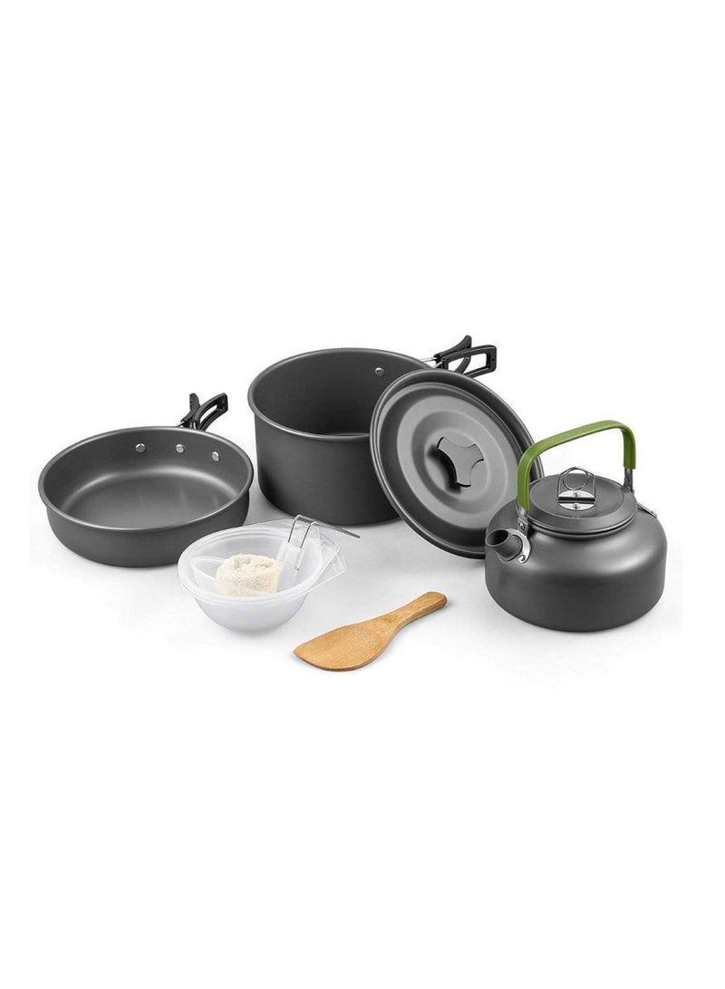 9Pcs Cookware Set Outdoor Camping Cooking Kit Portable Nonstick Lightweight Pans Cook Set with Bag  - Image 3