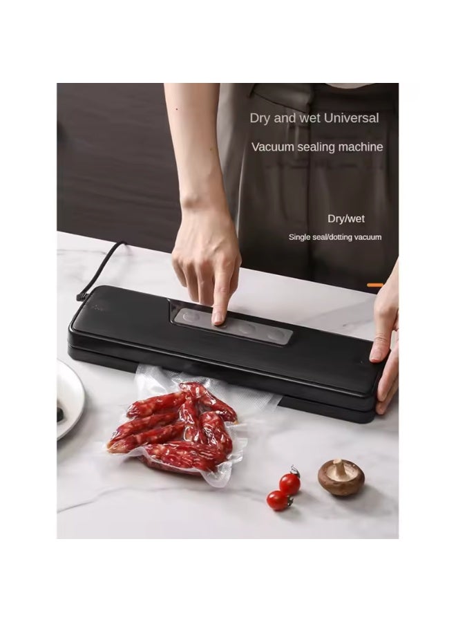 Vacuum Sealing Machine, Small Fully Automatic Sealing And Plastic Sealing Machine, Fresh-Keeping Vacuum Packaging Machine,Multi-Functional Food Vacuum Sealing Machine,Durable Vacuum Machine,Kitchen,Dining Room,Household Type,Sealer Packaging Reusable,With 10 Sealed Bags  - Image 5