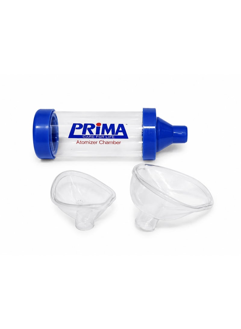 PRIMA Inhaler Chamber with Adult and Child Masks, Lightweight Design, Compatible with Common MDI Inhalers - Image 2