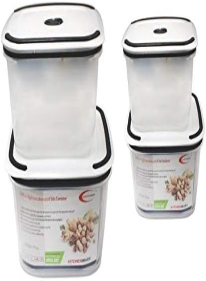 AKDC Food Container Det 4 Pcs Square Type By Kitchen Mark - Image 2