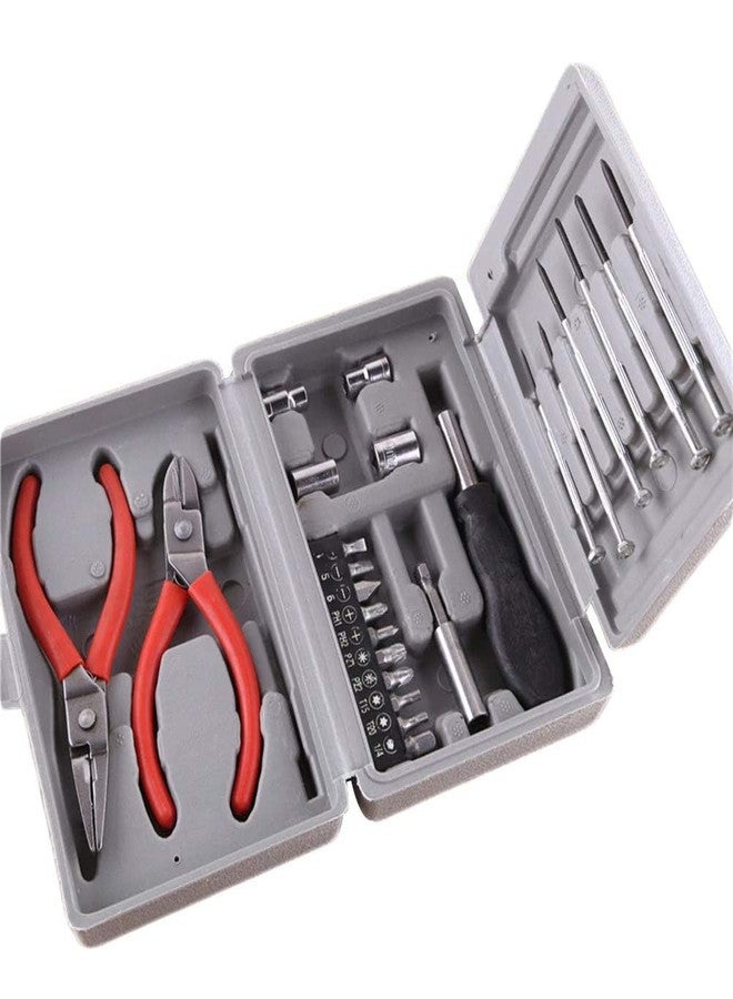 DiHAWK 26-Piece Hobby Tool Kit: Standard Screwdrivers and Practical Tools for Home and Office Use, Ideal for DIY Projects and Repairs. - Image 1