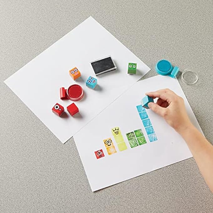 Learning Resources مجموعة نشاط طوابع حديقة رقمية من موارد التعلم - طوابع ألوان رقمية - أحبار قابلة للغسل - فنون وحرف - كتل ملونة - فن هواية - 32 قطعة - هدايا للأطفال من 3 إلى 7 سنوات - أولاد وبنات - Image 5