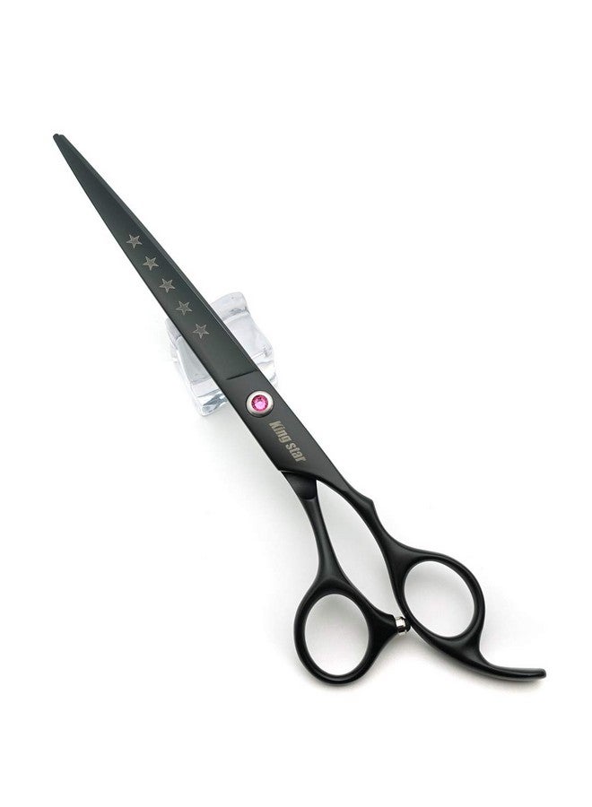 Kingstar 8.0in. Matt Black Professional Pet Grooming Scissors Set,Straight & Thinning & Curved Scissors Set with Comb,Dog Grooming,A559 - Image 4