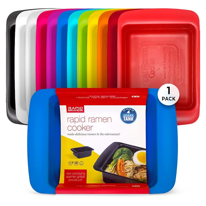Rapid Brands Rapid Ramen Cooker | Microwavable Cookware for Instant Ramen | BPA Free and Dishwasher Safe | Perfect for Dorm  Small Kitchen or Office | Blue - Image 1