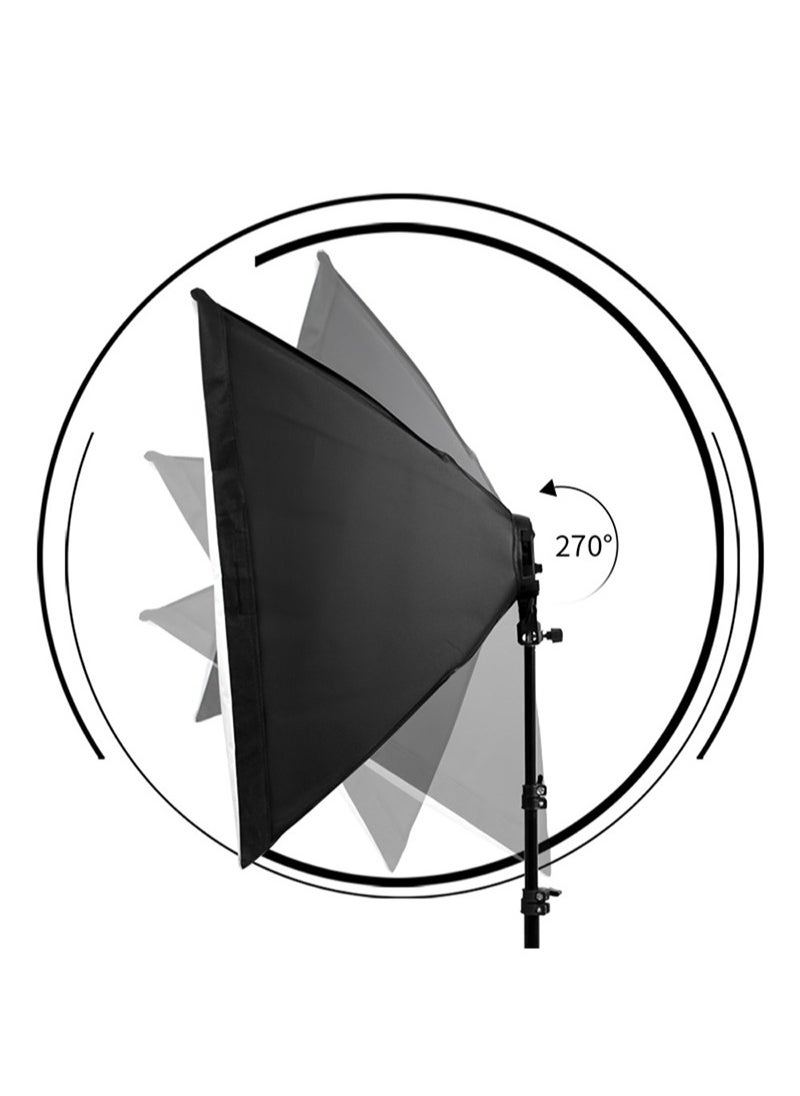 Glanfen Photography Soft Box Lighting Kit with 3 Pcs 200W 3 Colors Bulbs Soft Boxes and Carry Bag for Portrait Product Shooting  - Image 5