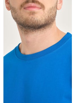 Four Man Men's Cotton Standard Pattern Non-Wrinkle Fabric Plain Basic T-Shirt  - Image 2