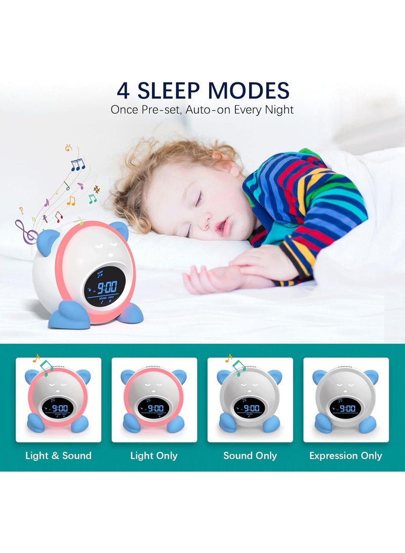 Ru syanl OK to Wake Clock for Kids - Sleep Training Clock with Night Light and Sound Machine, Kids Alarm Clock for Bedrooms  - Image 4