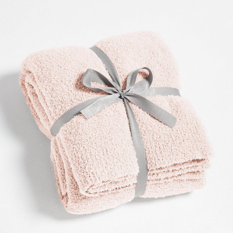 CYMULA Super Soft Pink Throw Blanket 50x60 inches- Lightweight Plush Fuzzy Fluffy Warm Cozy Blankets and Throws for Sofa Bed All Season Use - Image 1