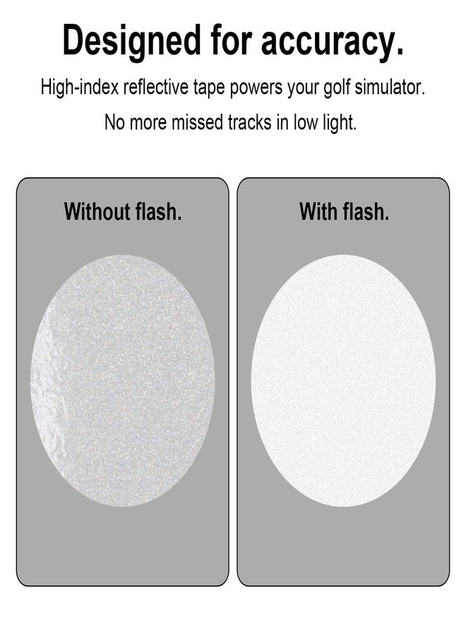Fukaisu 300pcs White Reflective Dot Stickers, 0.26in High-Reflective Golf Simulator Ball Marker Decals Weatherproof Launch Monitor Sticker for Simulators High-Speed Cameras & Launch Monitors - Image 4