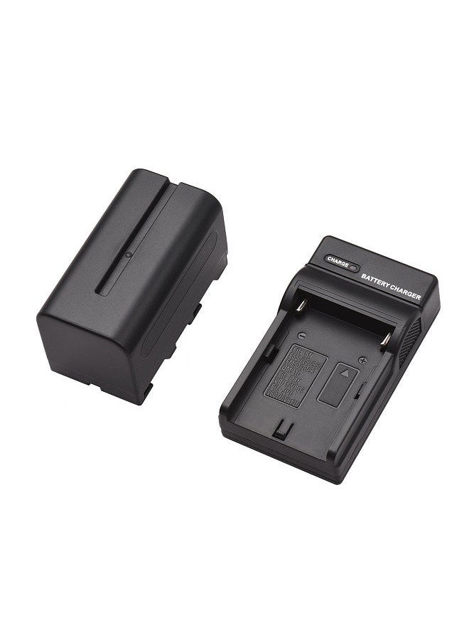 ANDOER - NP-F750/ NP-F770 Camera Battery and Charger Kit 1PC 7.2V 5200mAh Large Rechargeable Battery with USB Cable Replacement for SONY NP-F550 F570 F750 F770 F960 F970 - Image 1
