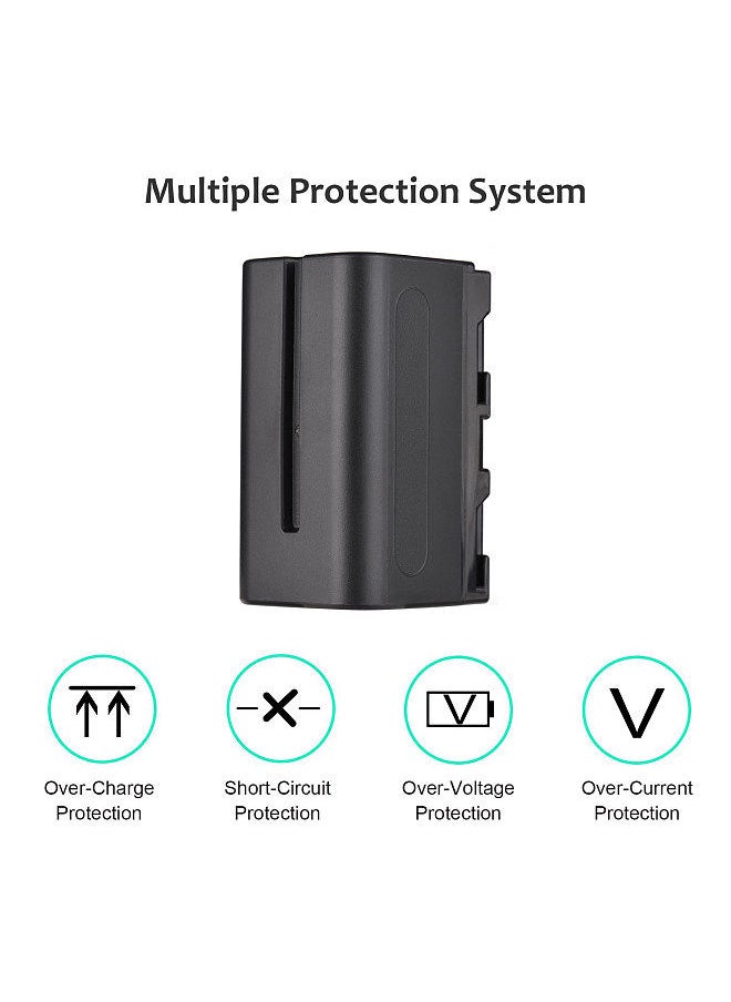 ANDOER - NP-F750/ NP-F770 Camera Battery and Charger Kit 1PC 7.2V 5200mAh Large Rechargeable Battery with USB Cable Replacement for SONY NP-F550 F570 F750 F770 F960 F970 - Image 1