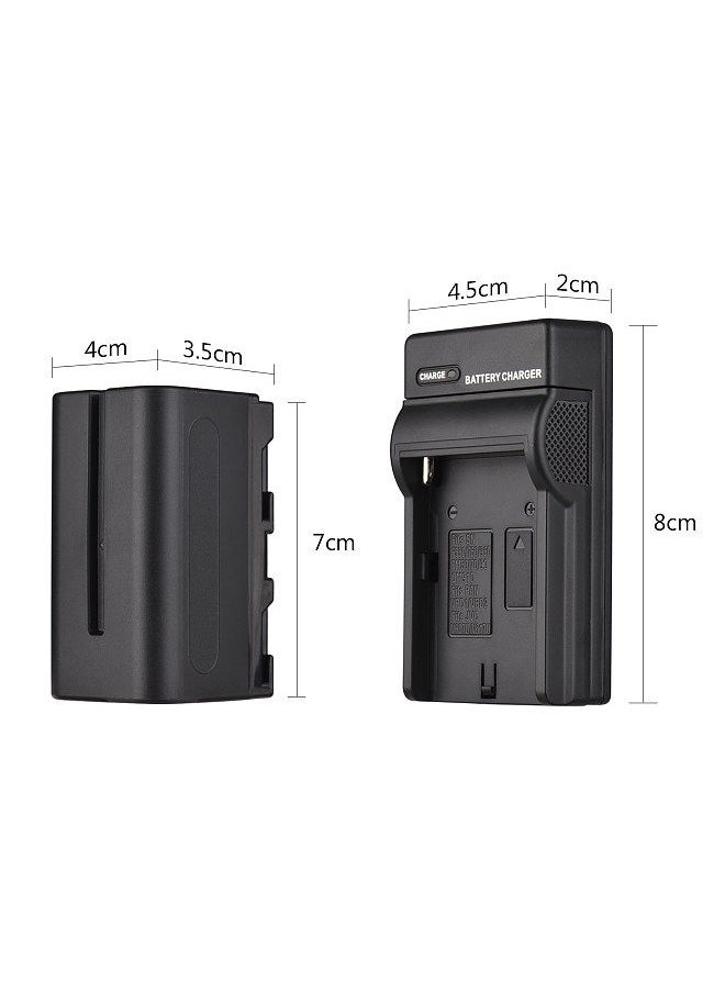 ANDOER - NP-F750/ NP-F770 Camera Battery and Charger Kit 1PC 7.2V 5200mAh Large Rechargeable Battery with USB Cable Replacement for SONY NP-F550 F570 F750 F770 F960 F970 - Image 1