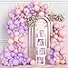 SNLN Butterfly Baby Shower Decorations for Girl Pink Purple Balloon Arch Kit Baby Boxes with Letter A Little Butterfly is on Her Way Baby Shower Decoration for Girl Birthday Birthday Party Supplies - Image 2
