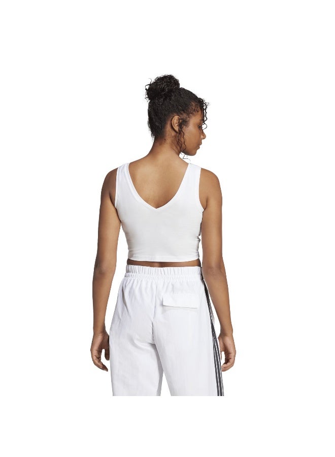 Adidas W Sl Sj Tk White Training T-Shirts For Women 2XS - Image 3