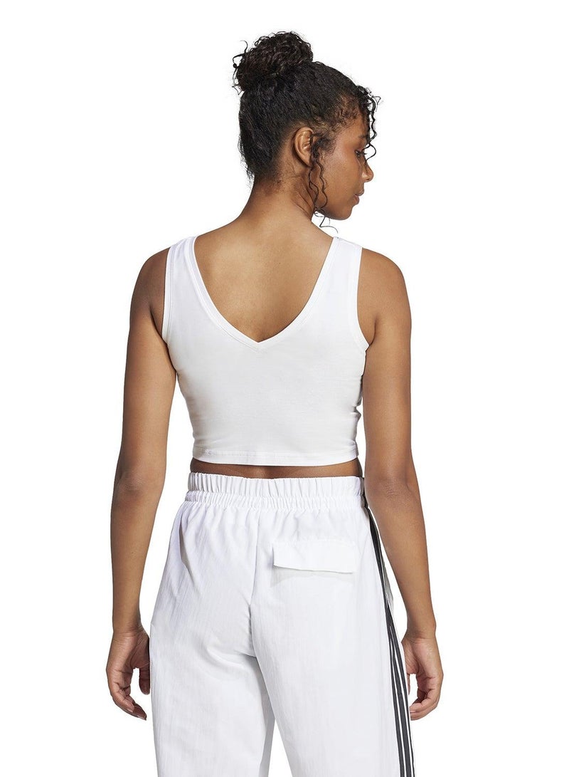 adidas تيشيرت أبيض بدون أكمام للنساء - Image 2